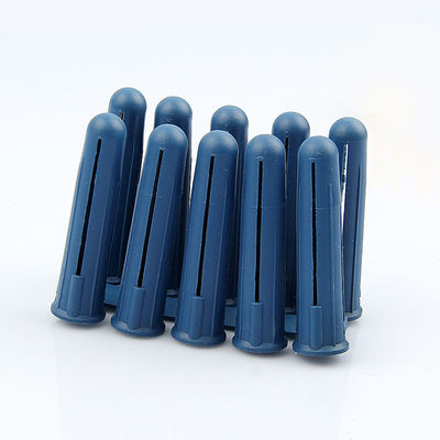 HDPE プラスチック 壁プラグ 固定 5.5MM X 34MM 青色 軽量