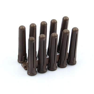 レンガ HDPE プラスチック 壁プラグ 固定物 ブラウン色 7MM × 40MM